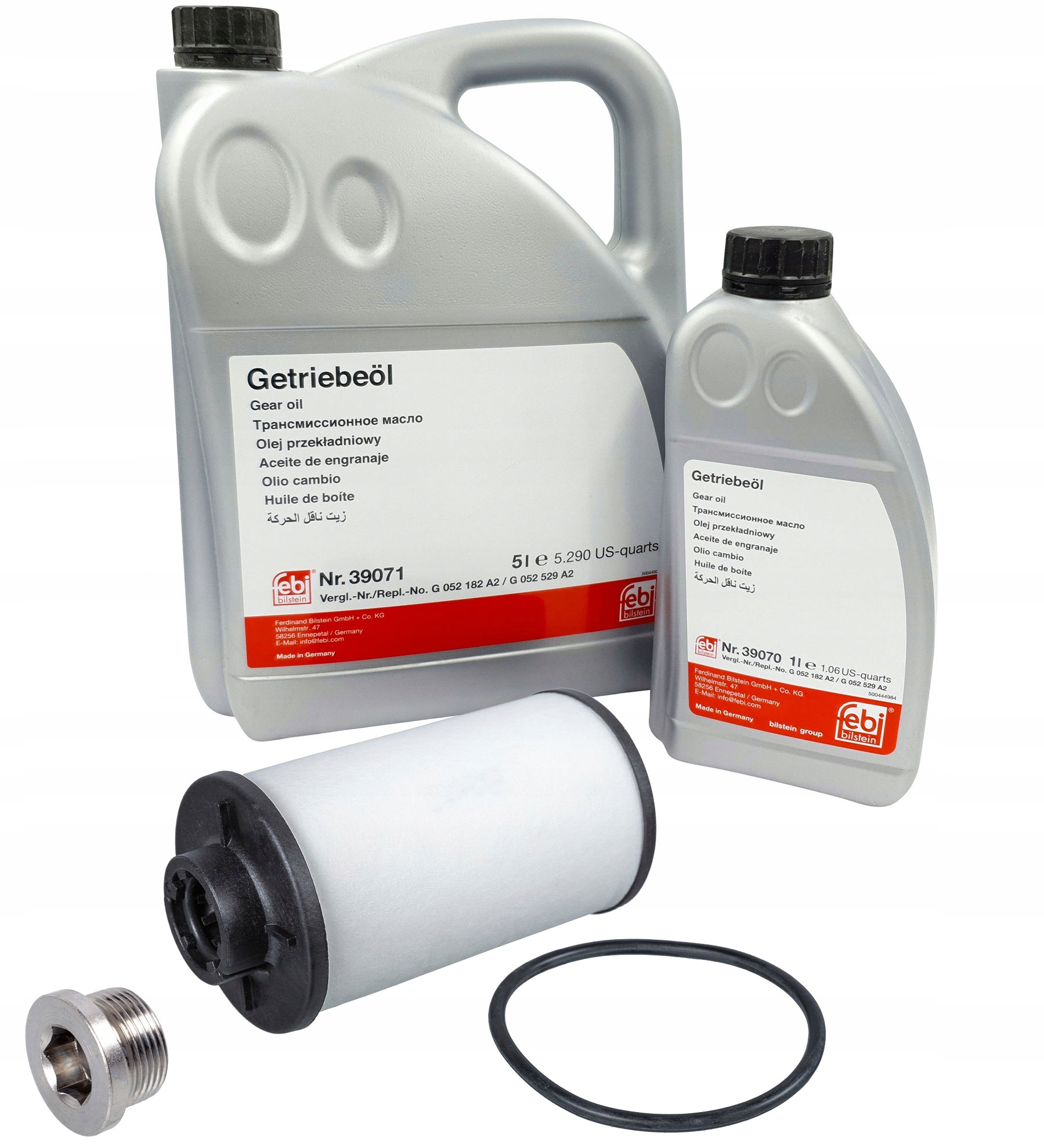 6L Olej Dsg Filtr Korek Febi 39070 39071 44176 174170 Vw Audi Seat