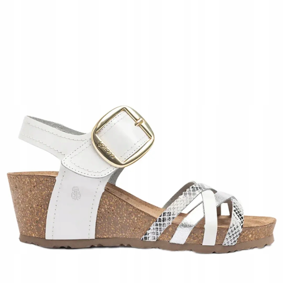 Dámské sandály Yokono Cadiz-250 multi bianco 38, bílá barva
