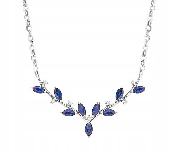 Stříbrný náhrdelník Ag 925 s zirkony IM0800623Č.