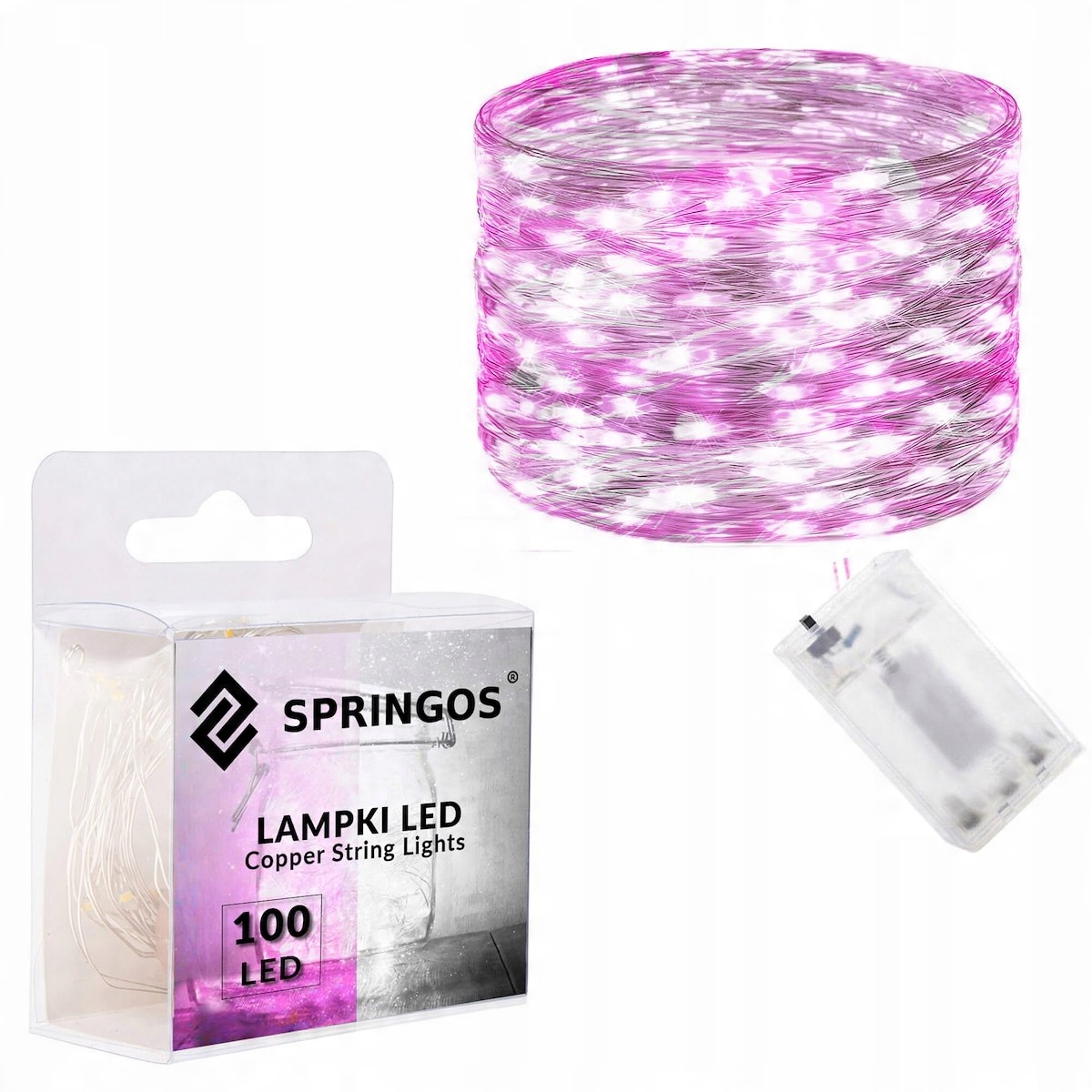 

Druciki Mikro 100 Led Lampki Choinkowe Baterie 10M