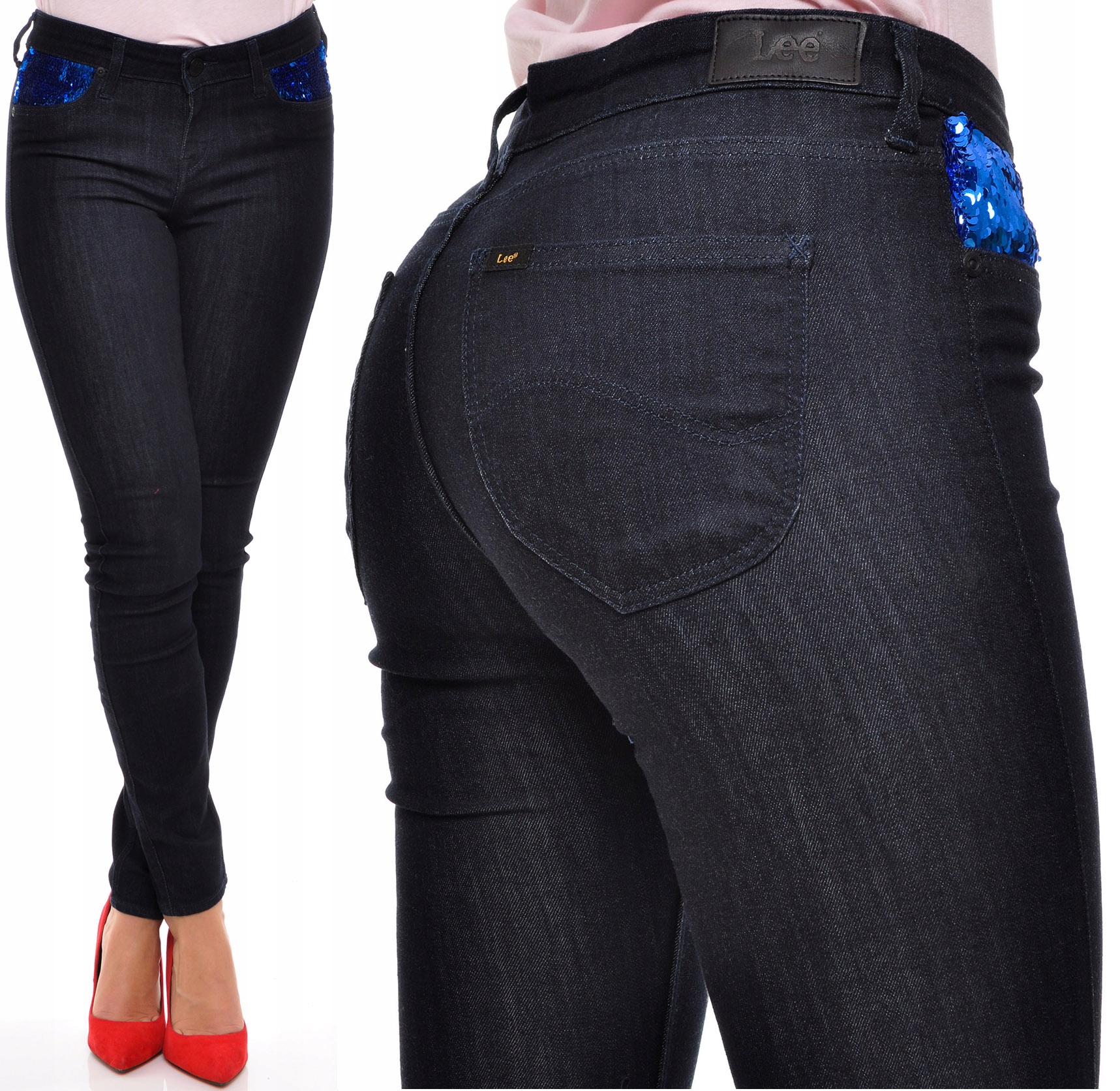 

Lee spodnie regular Skinny jeans Scarlett W25 L31