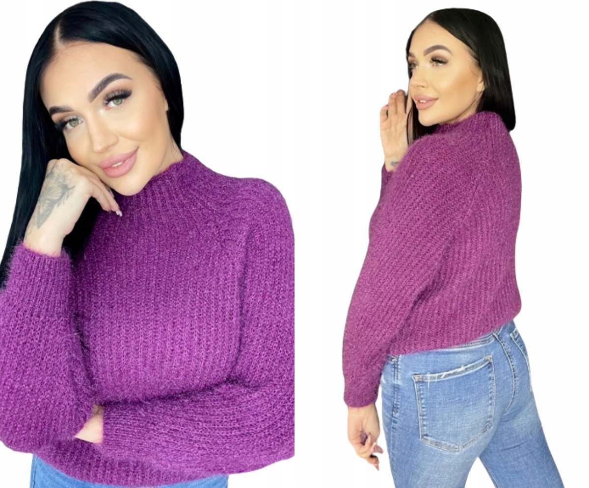 Svetr S Pologolfem Rossa Fialový