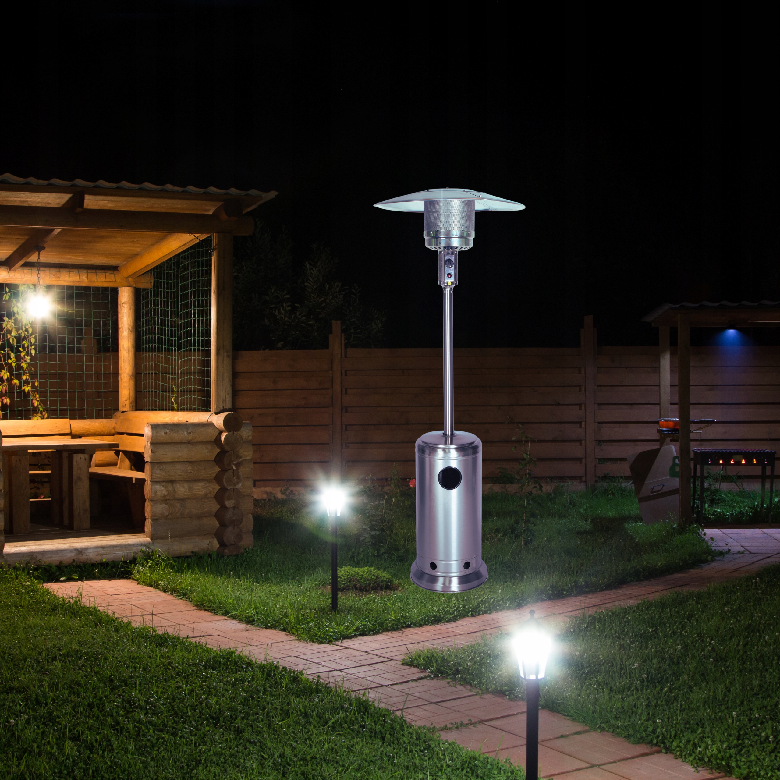 GAZOWY OGRZEWACZ OGRODOWY, PROMIENNIK ECO-PLUS 9,0 kW + reduktor do butli Styl nowoczesny