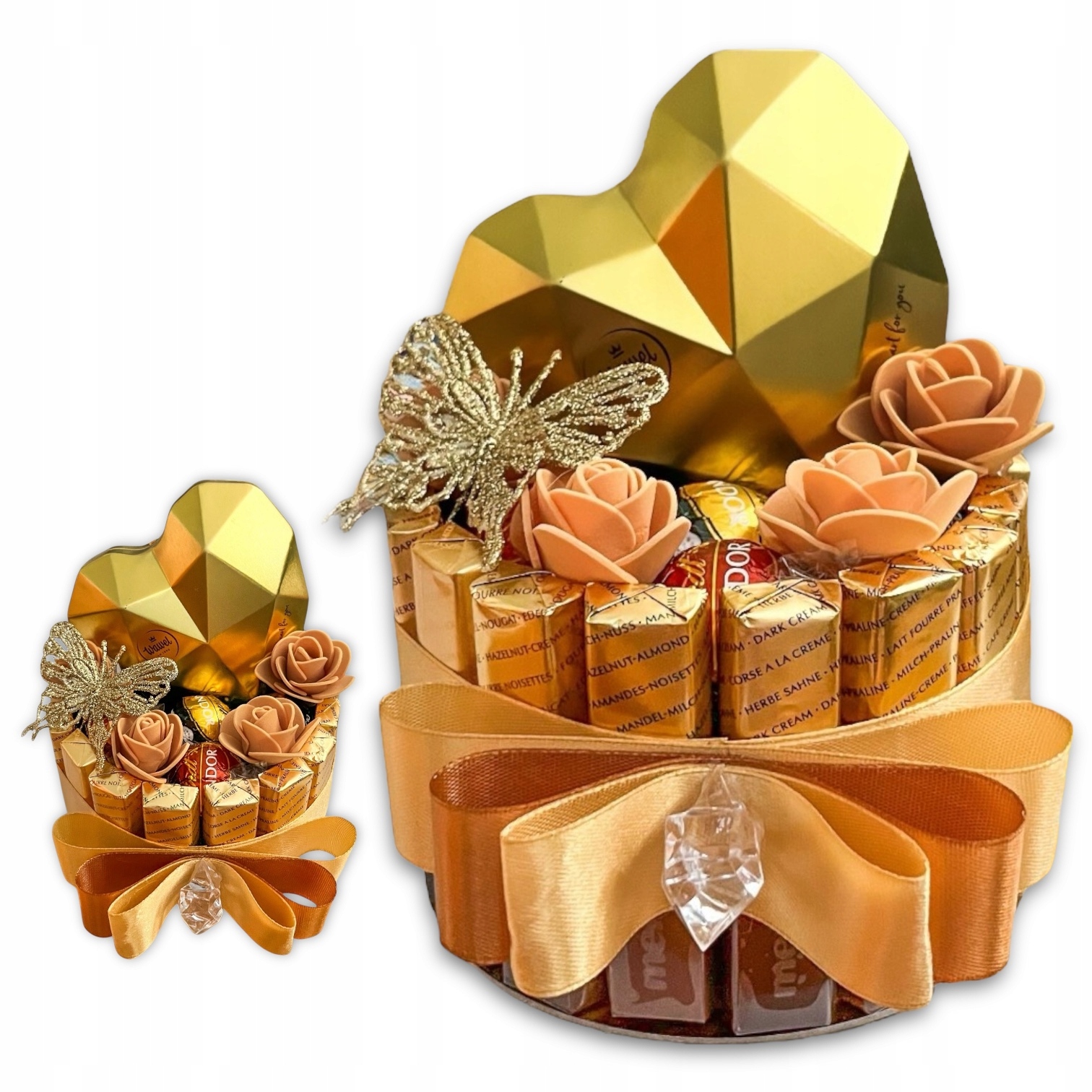 Zestaw prezentowy Tort z czekoladek Urodziny Rocznica Dla Mamy Babci Taty