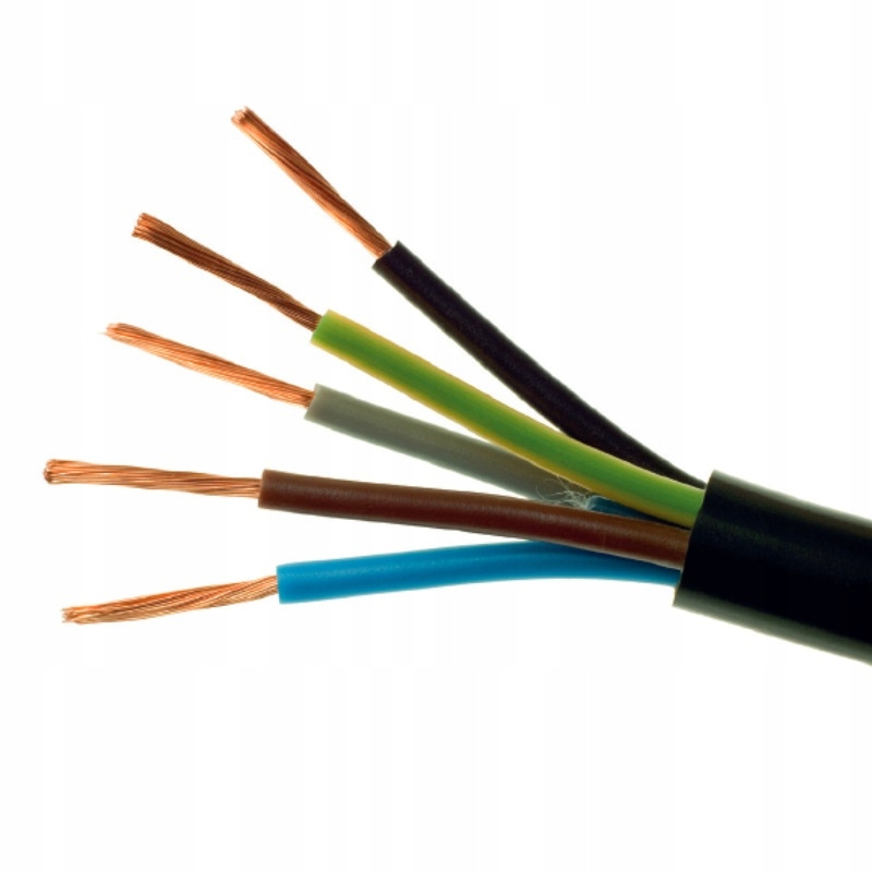 

Przewód kabel H05RR-F Ow 5x4 mm2 na przedłużacz