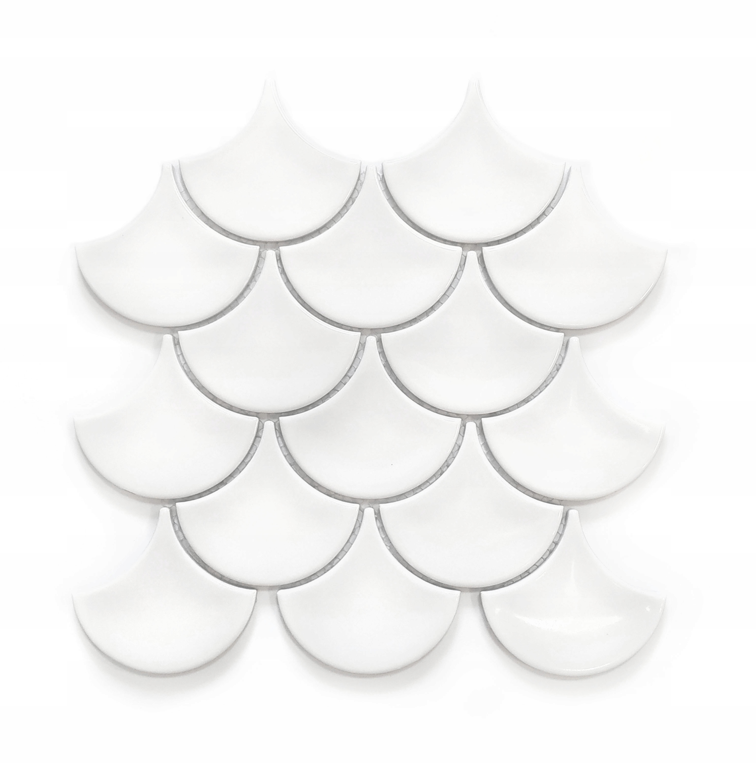 

Mozaika ceramiczna Łuska biała do kuchni