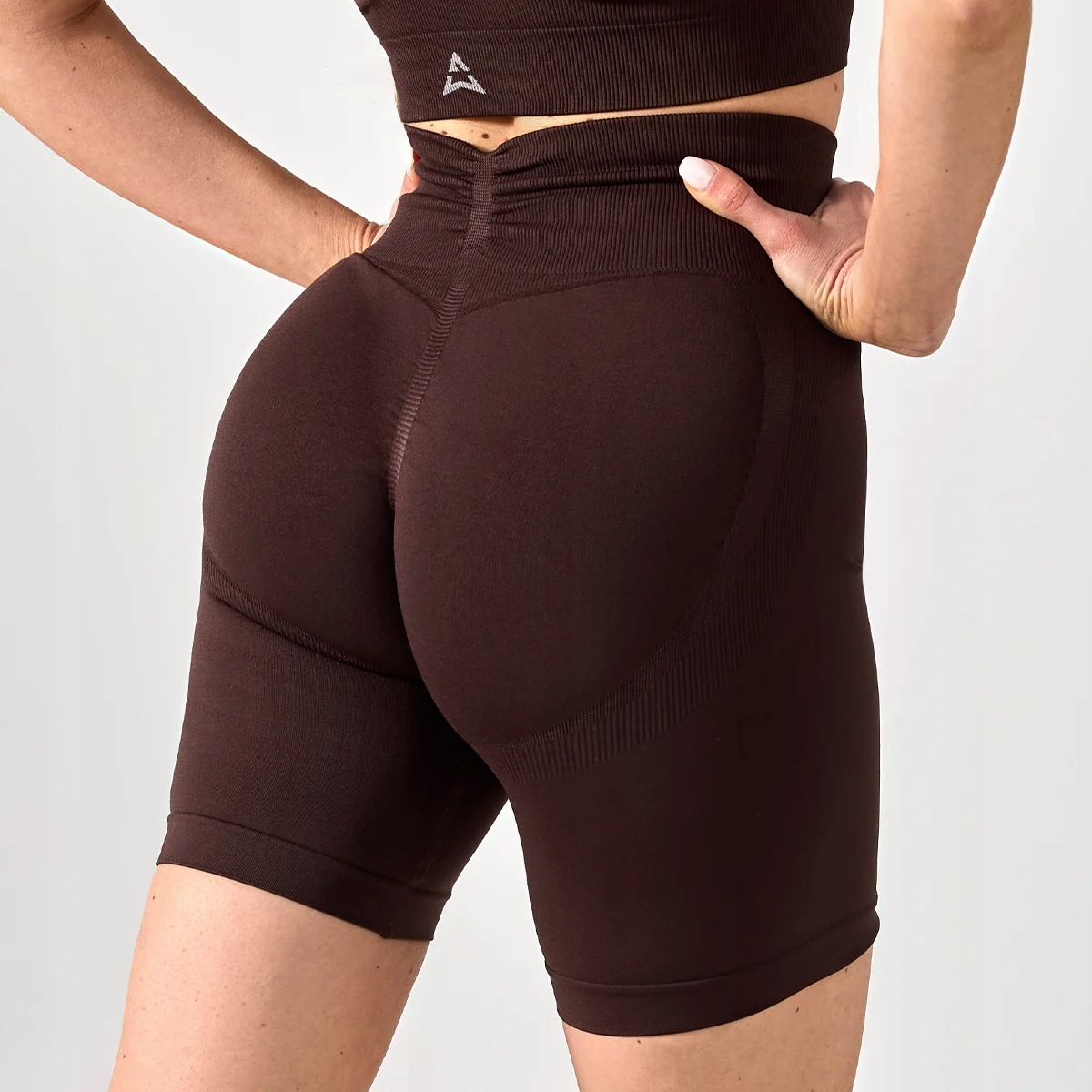 Allwear Szorty Push Up V Back Esresso Rozmiar S Modelujące Wysoki Stan