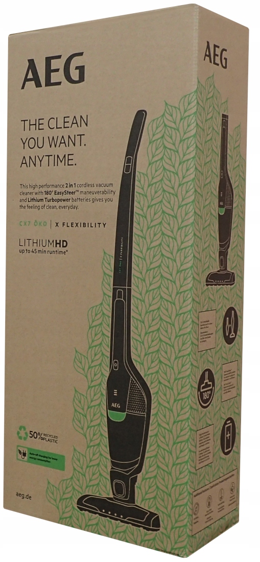 Vertikálny bezdrôtový akumulátorový vysávač Aeg CX7-2-45MÖ 18V 2v1