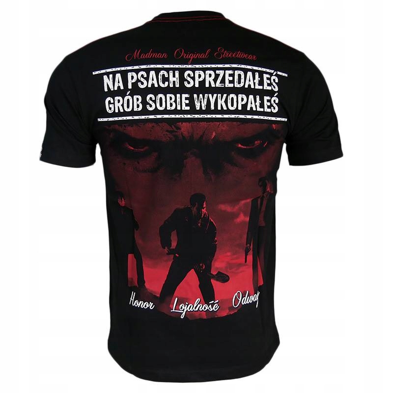 Koszulka uliczna streetwear ZMOWA MILCZENIA XXL