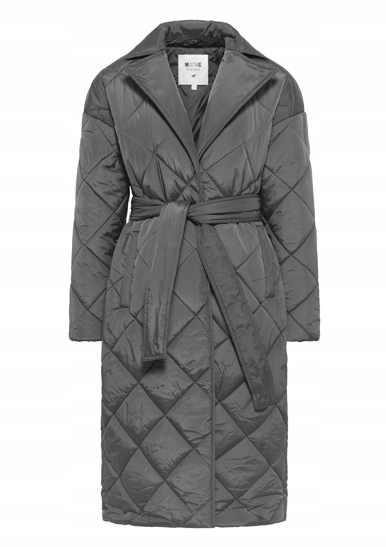 PŁASZCZ DAMSKI PIKOWANY MUSTANG SZARY HEATHER XS