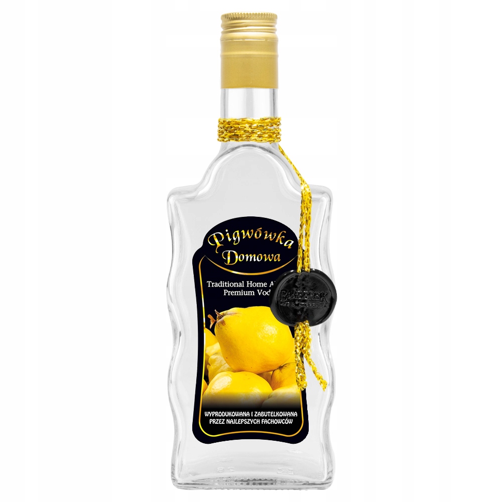 

Butelka zdobiona fala 500ml Pigwówka Domowa