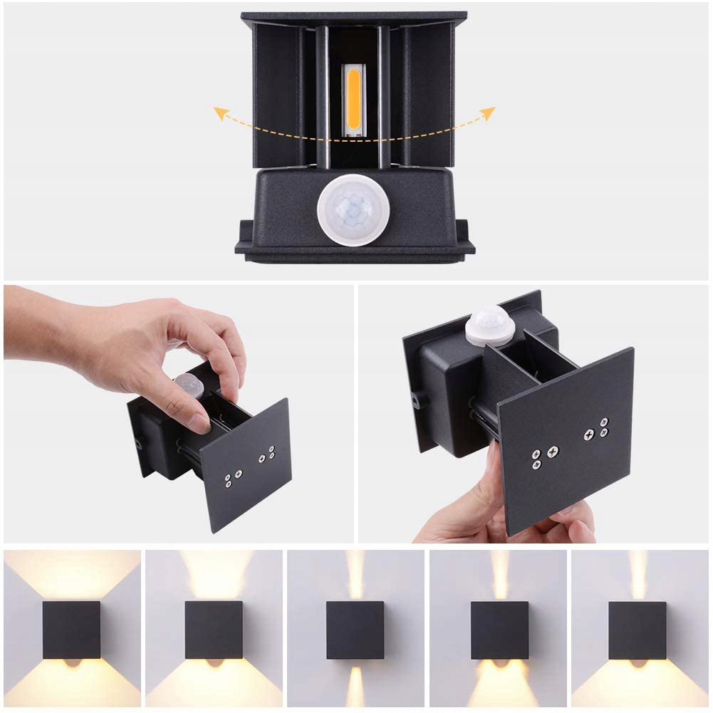 Czujnik ruchu LAMPA ŚCIENNA ZEWNĘTRZNA KINKIET LED EAN (GTIN) 0191491912399