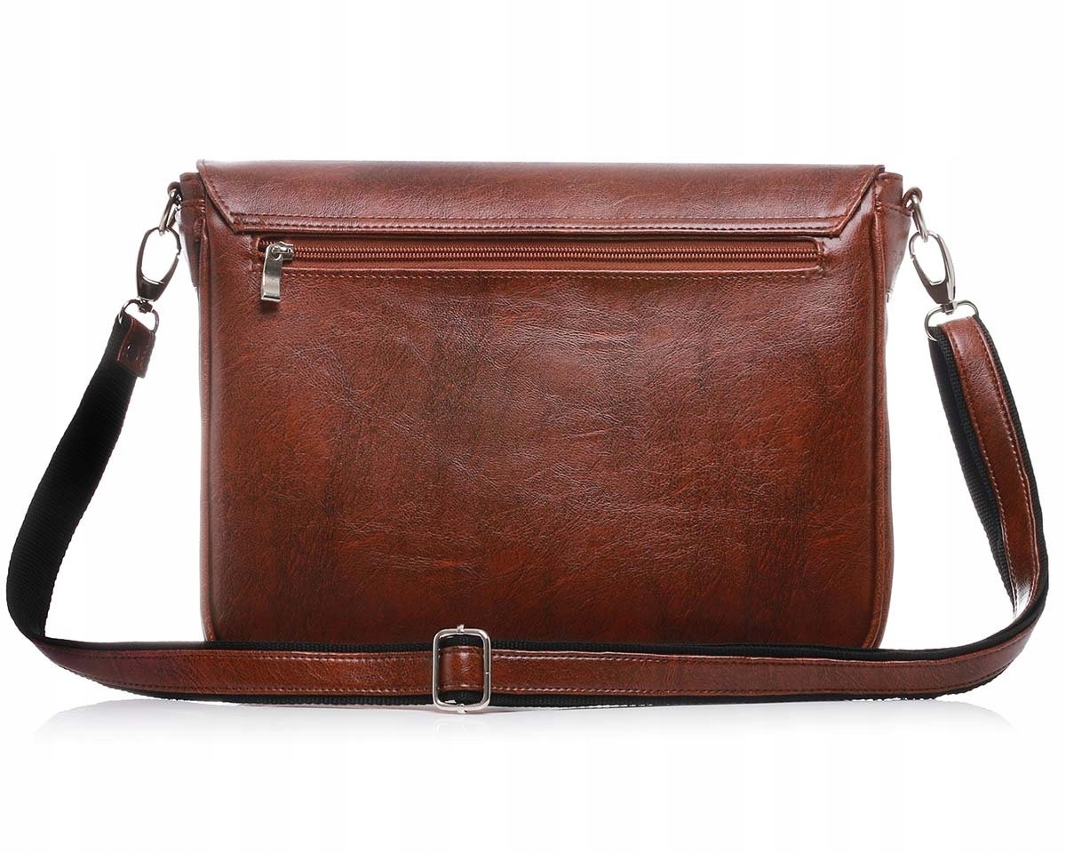 KARMELOWA LISTONOSZKA MĘSKA TORBA NA RAMIĘ SOLOME Marka Solome