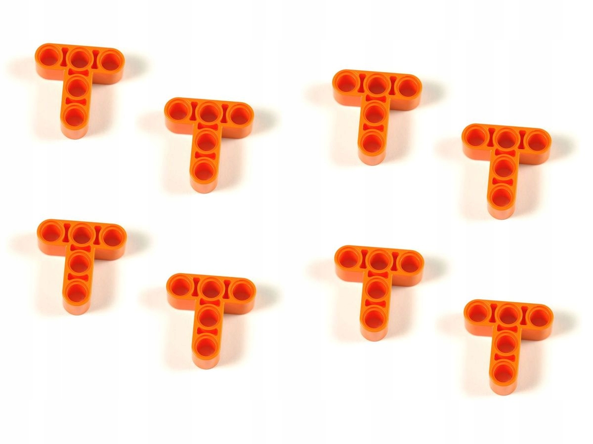 

Łącznik typu T Pomarańcz 8szt. Lego Technic 60484
