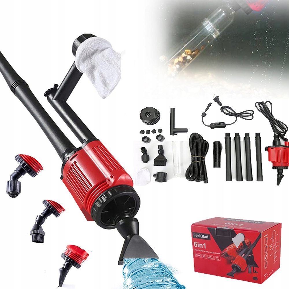 Levně Elektrický Vysavač Do Akvária 28 W Pro Výměnu Vody A Čištění Písku