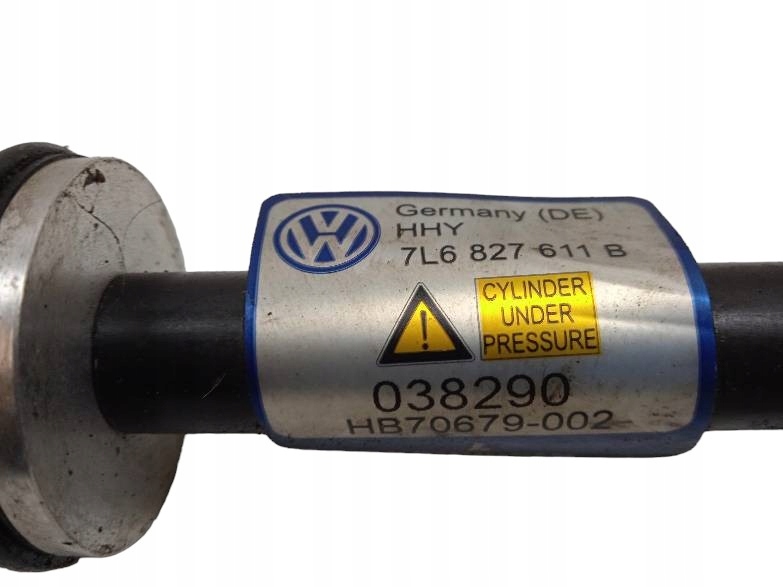 damper bonnet electrical right rear part boot Volkswagen Touareg and