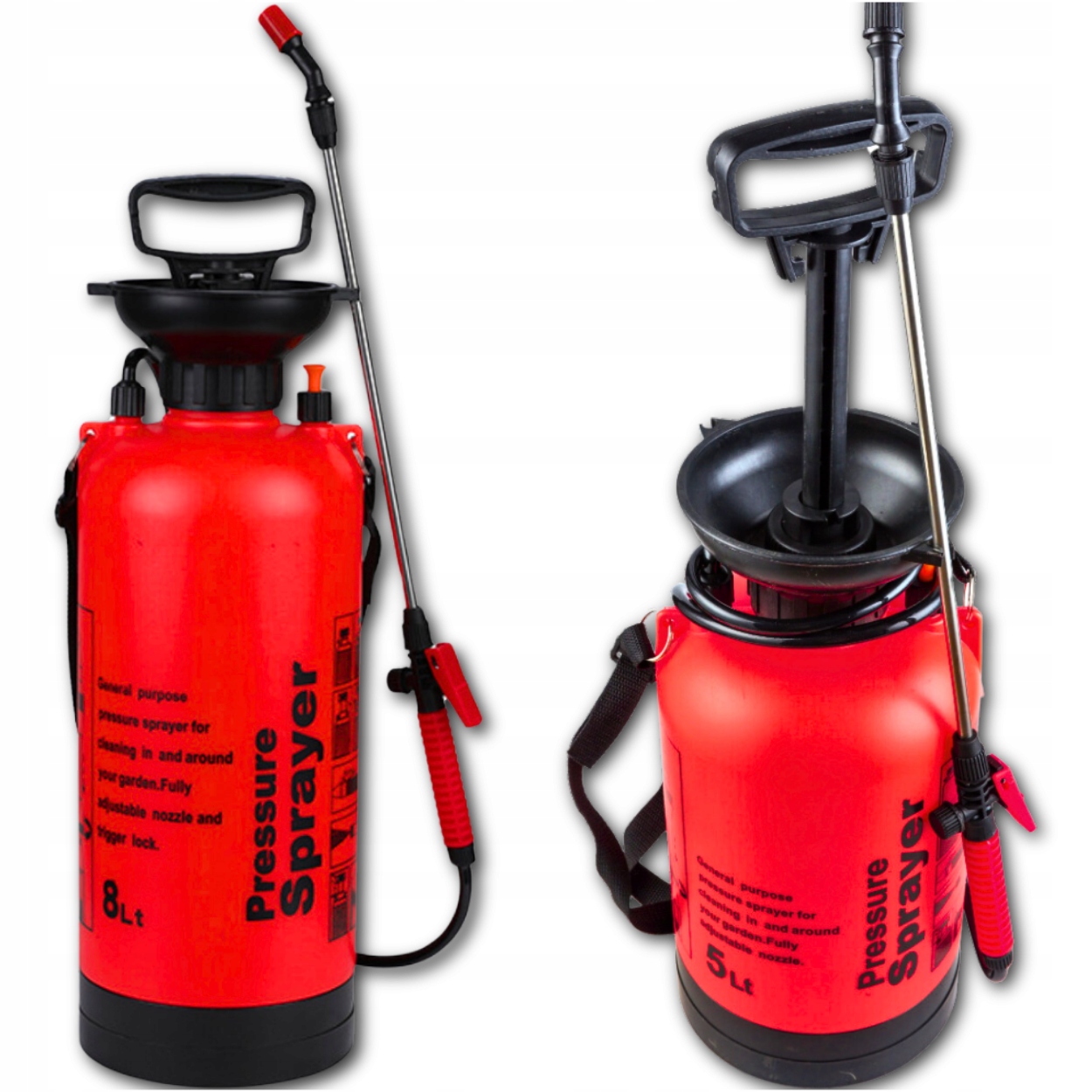 OPRYSKIWACZ RĘCZNY CIŚNIENIOWY LANCA DUŻY 8L DO PRYSKANIA RO KRZEWÓW OGROD