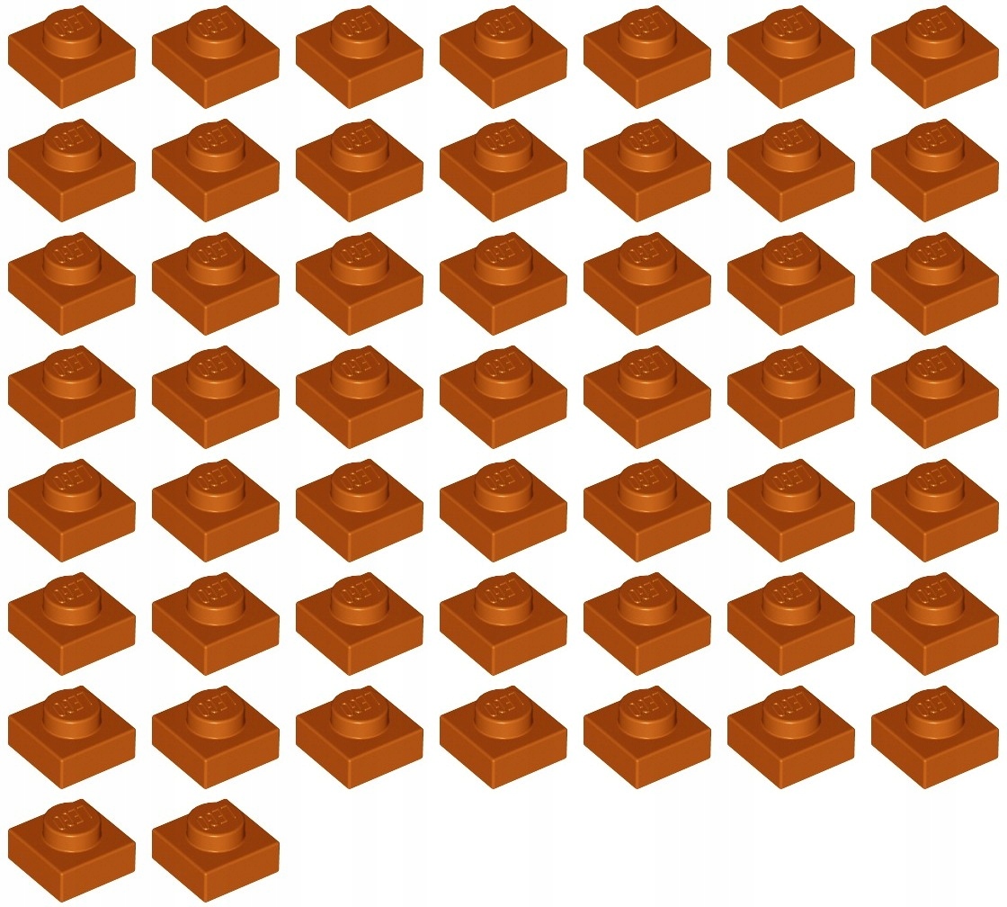 

Lego 3024 Płytka 1x1 pomara ciem NOWA(10g) 51 szt.