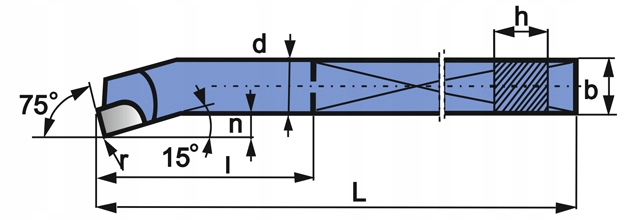 NÓŻ TOKARSKI 32X32 NNWA WYTACZAK S20 ISO08 Marka inny