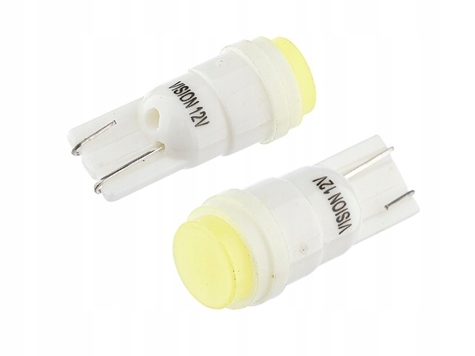 

Żarówki Diody W5W T10 Cob Led biała Vision 2szt.