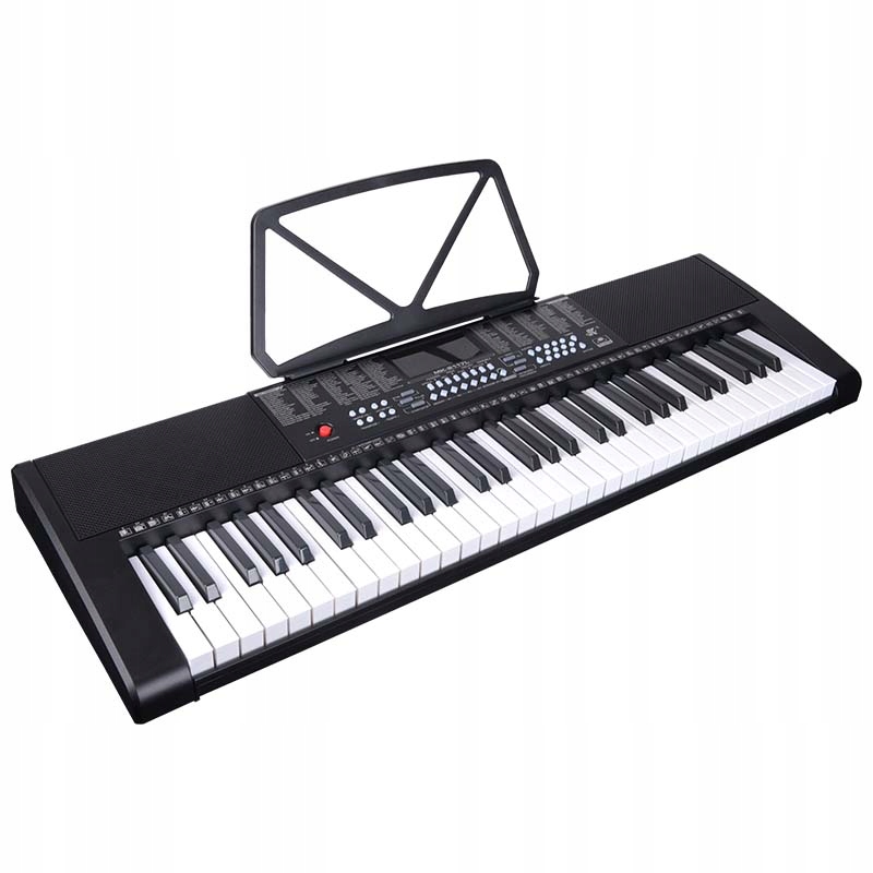 ZESTAW DUŻE ORGANY KEYBOARD PIANINO PODŚWIETLANE KLAWISZE + STATYW + CASE Marka MK