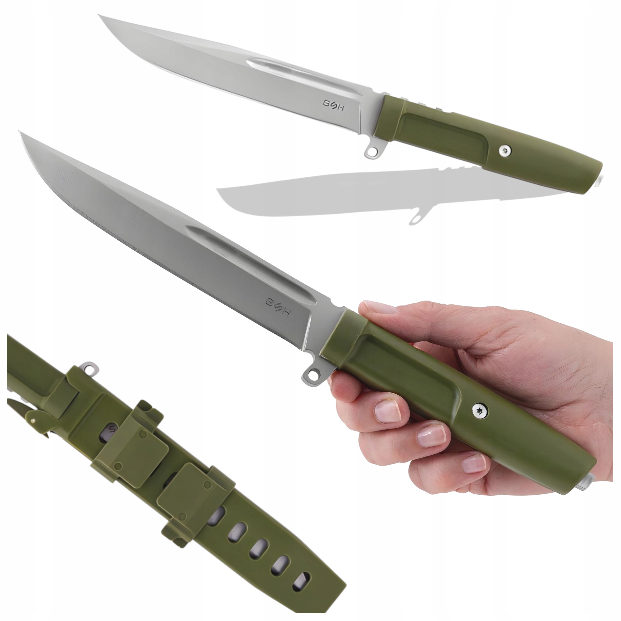 Nóż Taktyczny Wojskowy Militarny Myśliwski Survival Bushcraft Kabura Edc