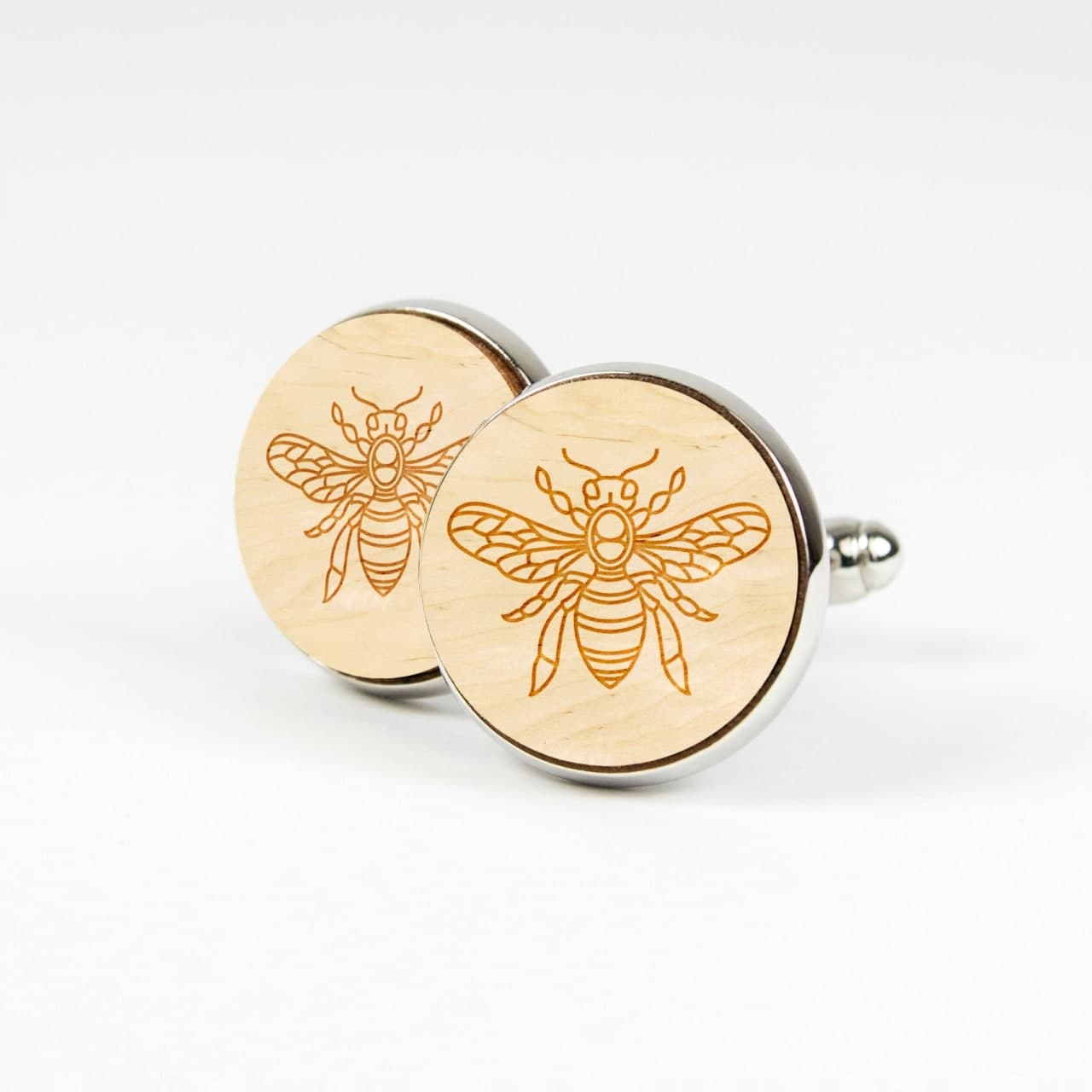 

Drewniane Spinki Do Mankietów Pszczoły