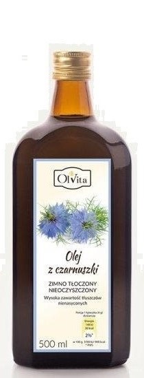 Olej z czarnuszki tłoczony na zimno, 500ml