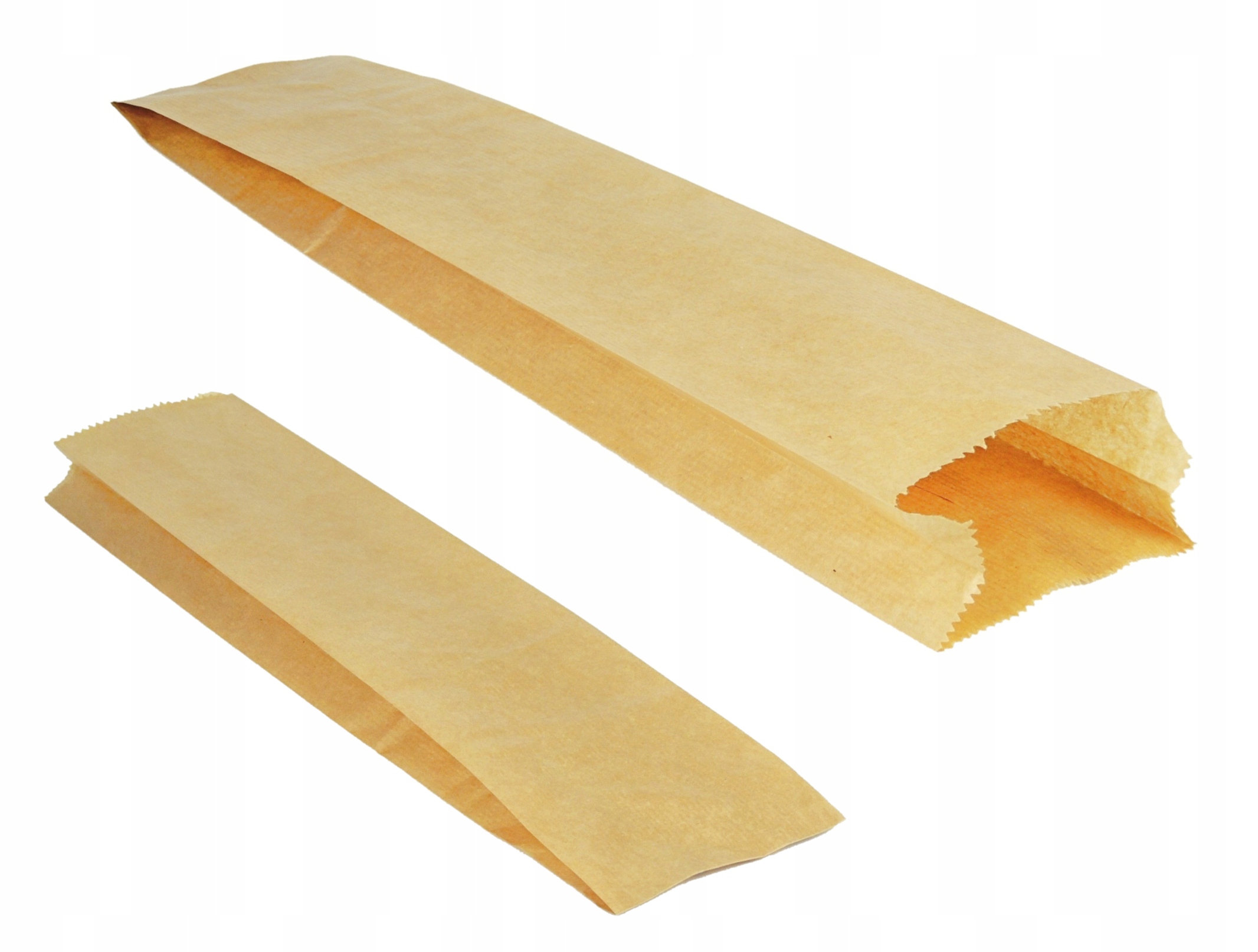 DŁUGIE TOREBKI PAPIEROWE NA BAGIETKI 10x49 100szt