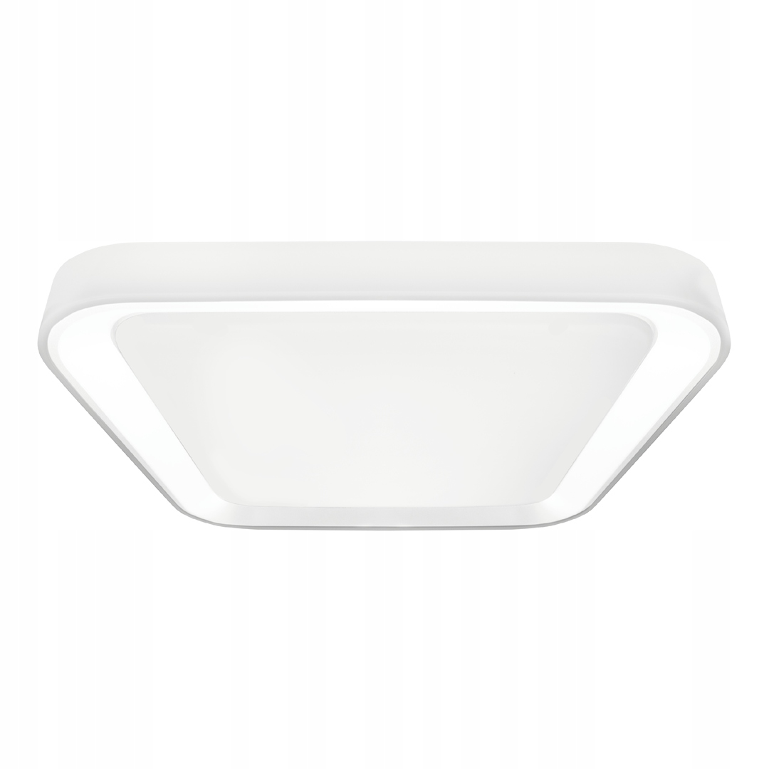 Stropné Svietidlo Quadro Biele 38W Led 40cm Stropná Lampa Do Izby Do Domu