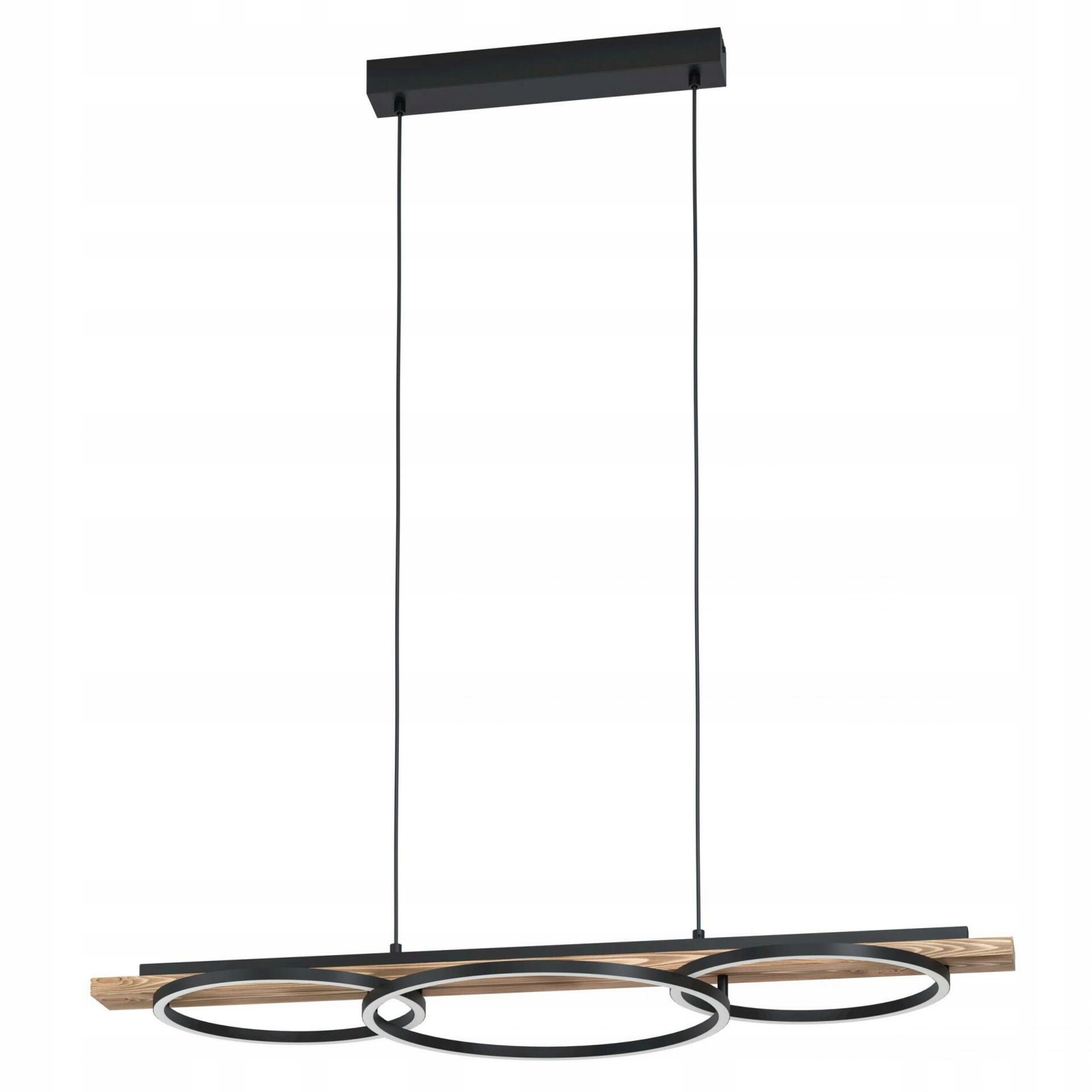 Závěsné Led svítidlo Eglo Boyal 40,5W 5850lm černá/hnědá stmívatelné