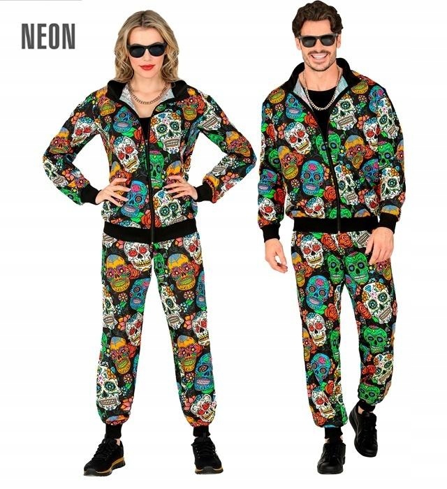 Kostým tepláková Dia De Los Muertos vel. S