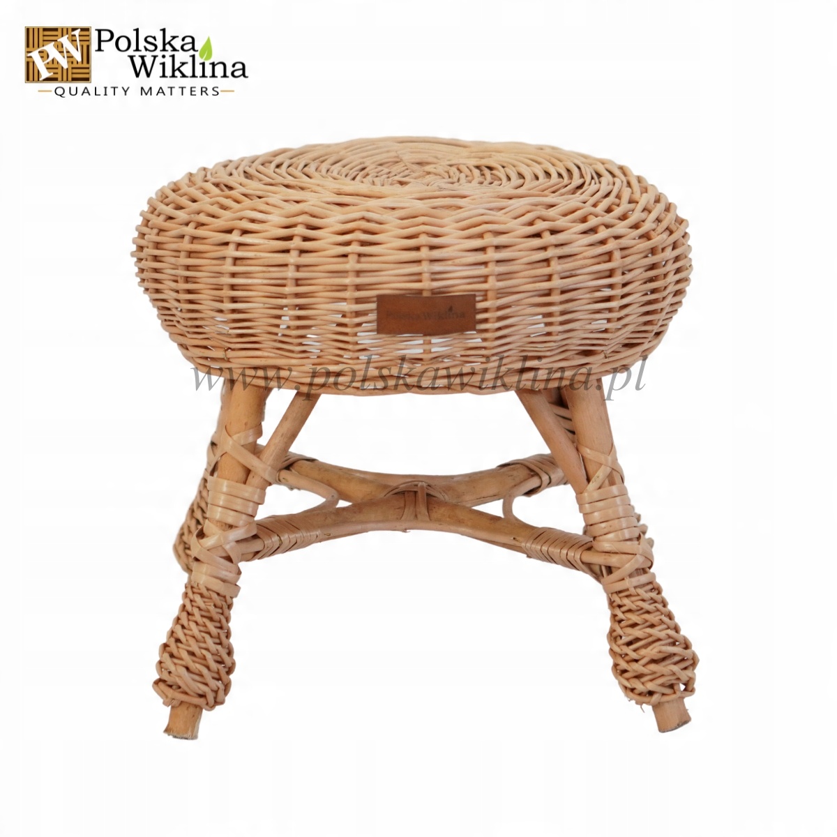 

Taboret wiklinowy mały 30 cm naturalny
