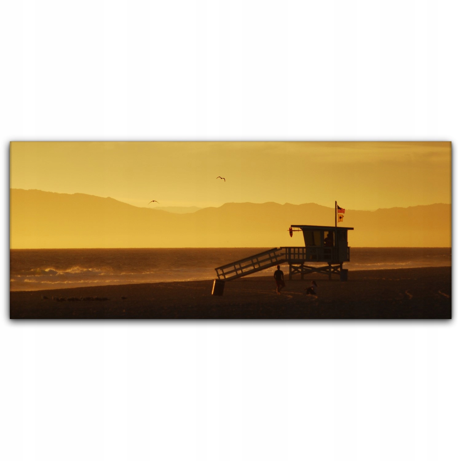 

foto-obraz na płótnie 125x50 Plaża Zachód Słońca