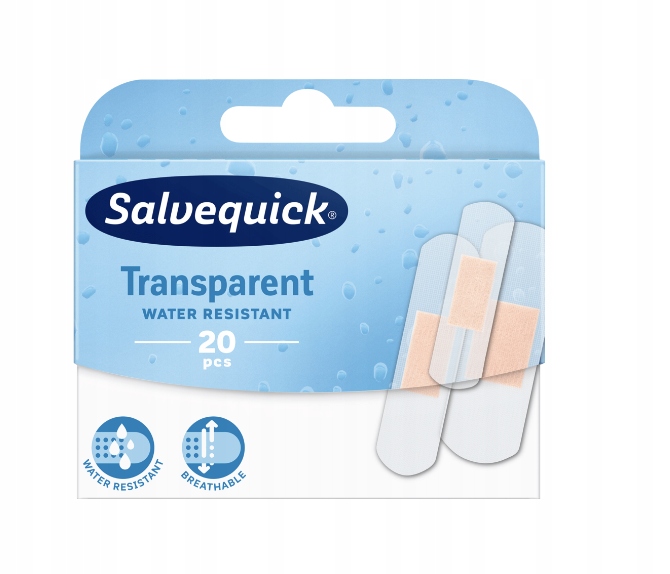 

Salvequick Transparentny Zestaw plastrów 20szt.