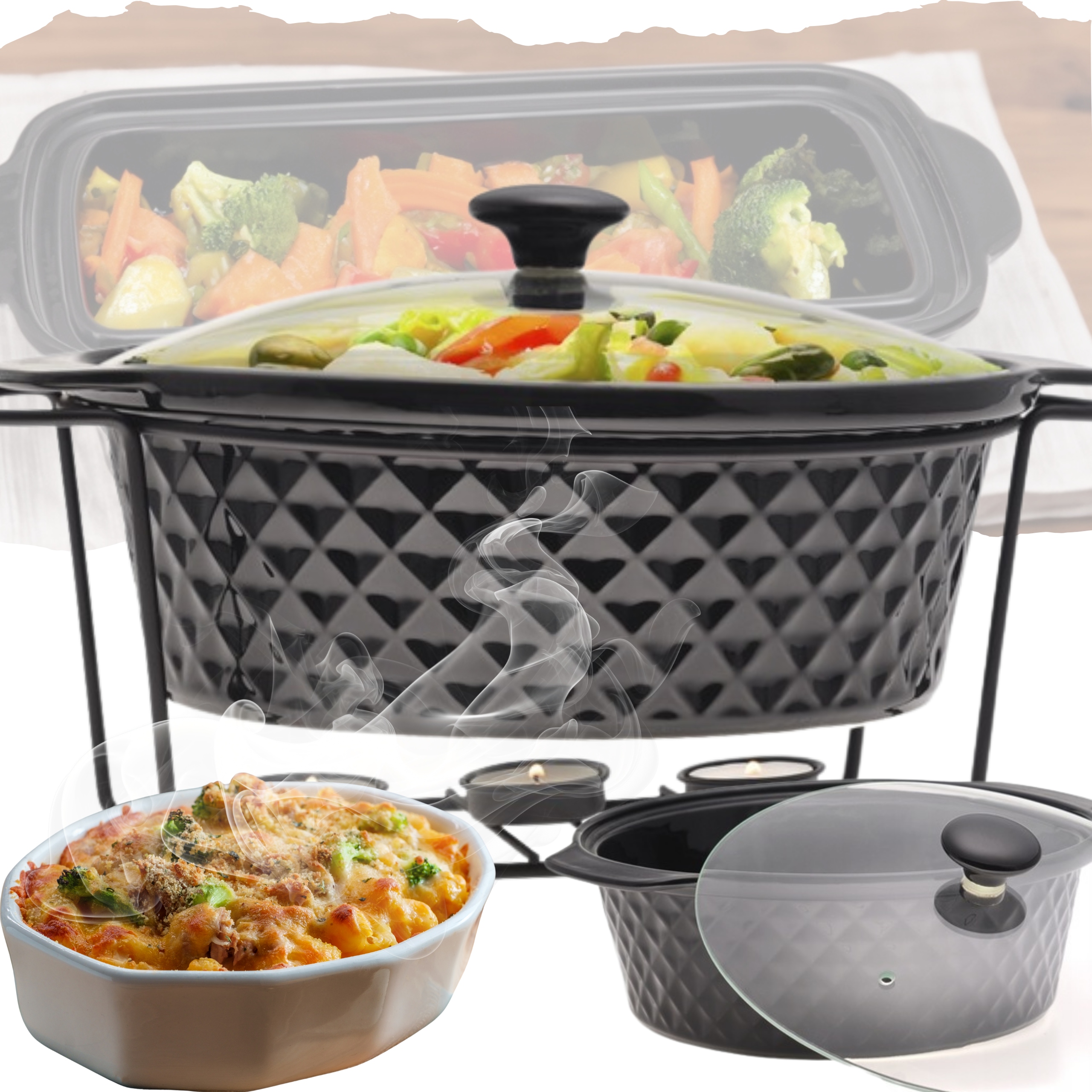 Žáruvzdorná Keramická Nádoba S Ohřívačem Kamille