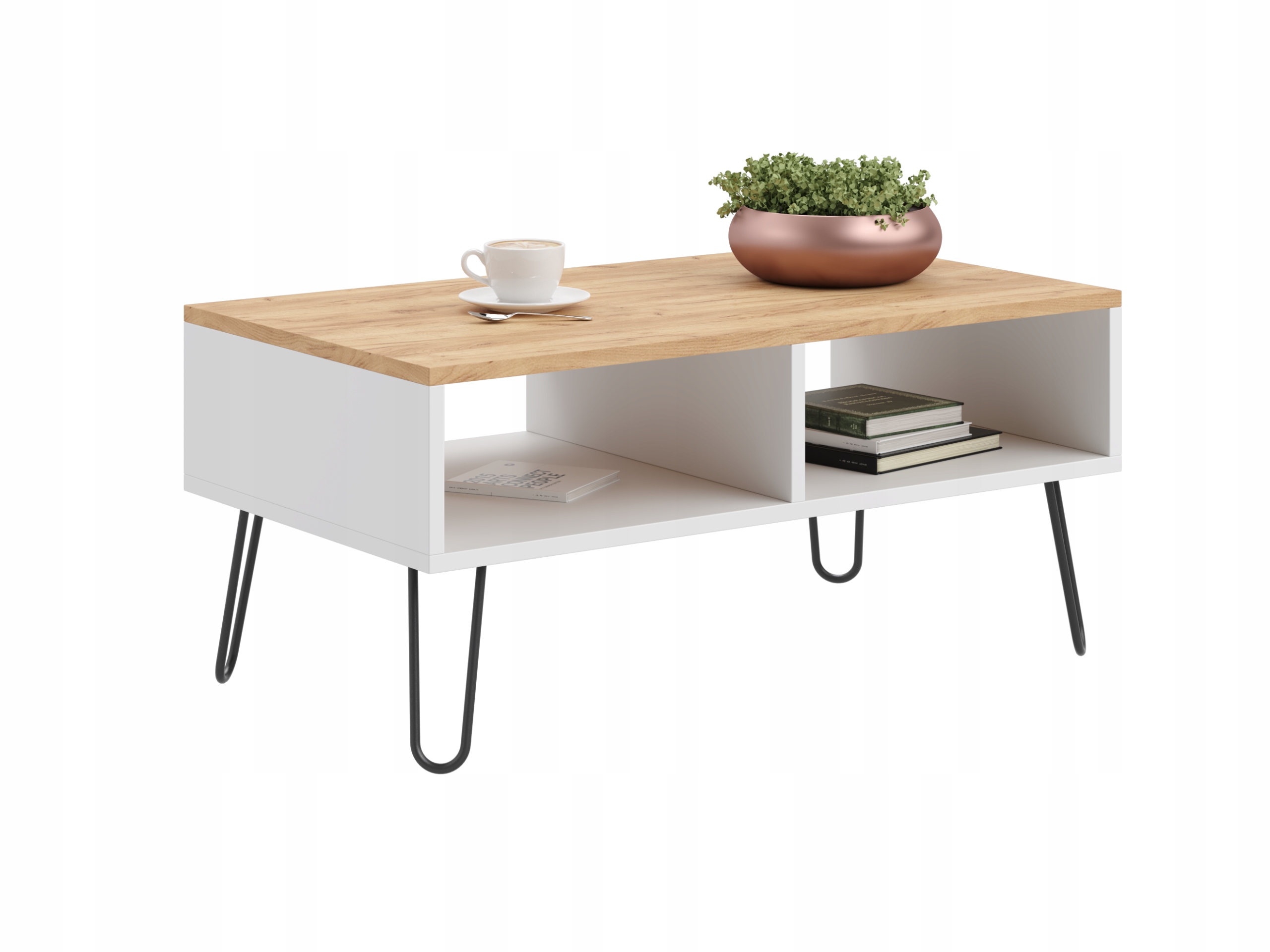 

Nowoczesny stolik kawowy Sandi loft prostokątny