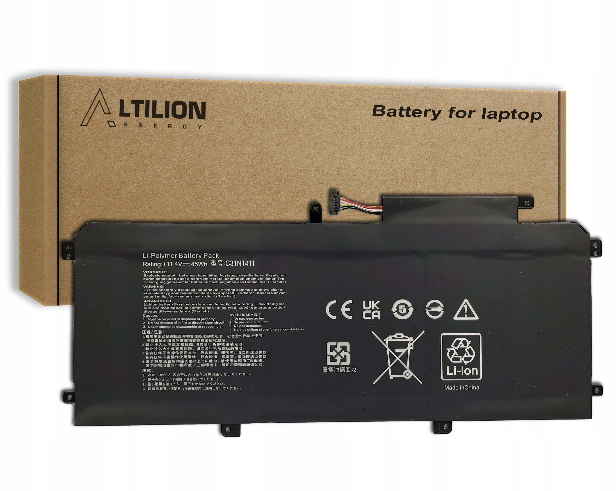 Baterie Altilion Energy C31N1411 je kompatibilní s Asusem