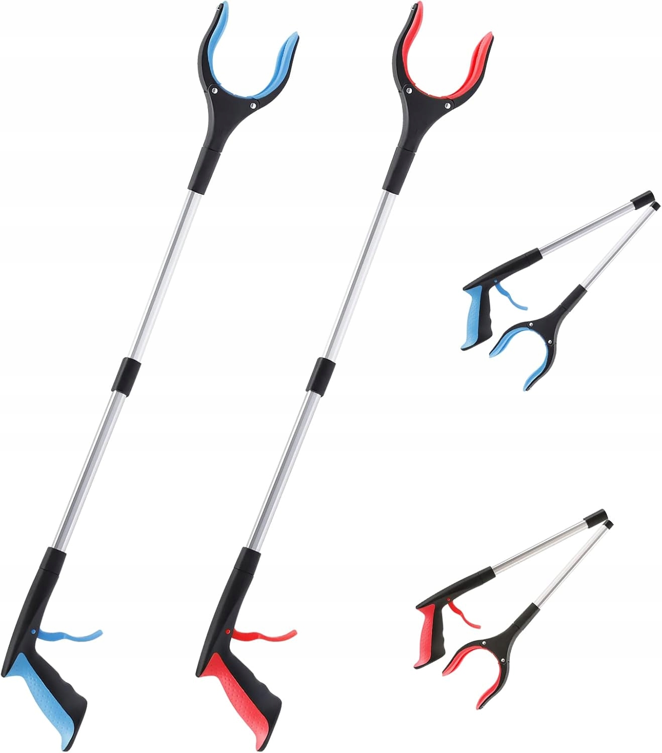 Szczypce chwytakowe dla seniorów, 83 cm obrotową głowicą o 90° zestaw 2 szt