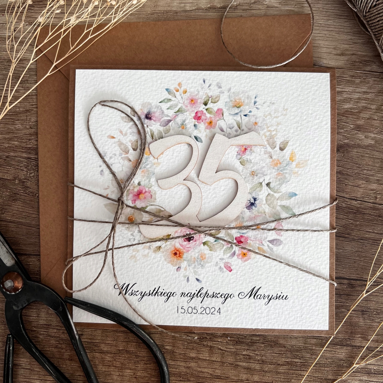 Přání, dárek 35. narozenin s personalizací