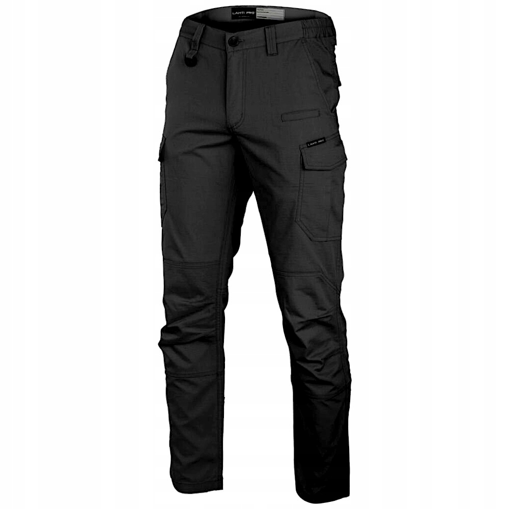 Lahti Pro Spodnie robocze długie bojówki slim fit L40546 roz. XL Czarne
