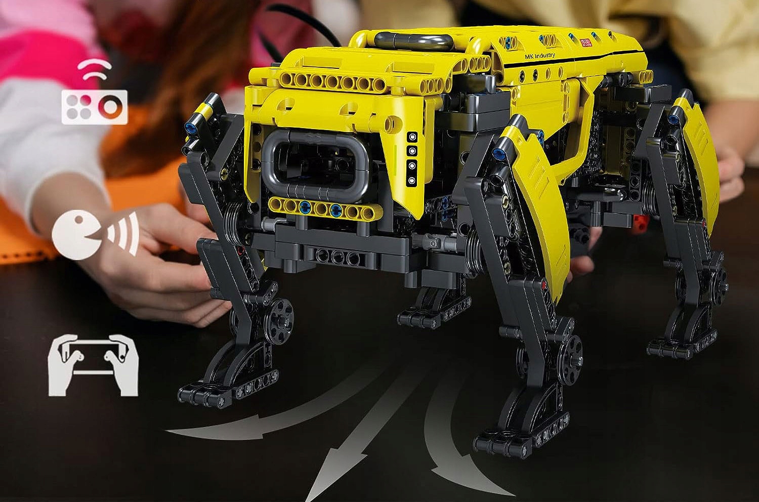 ROBOT KLOCKÓW ZDALNIE STEROWANY PIES RC 886 ELEMENTÓW MOULD KING Płeć chłopcy dziewczynki