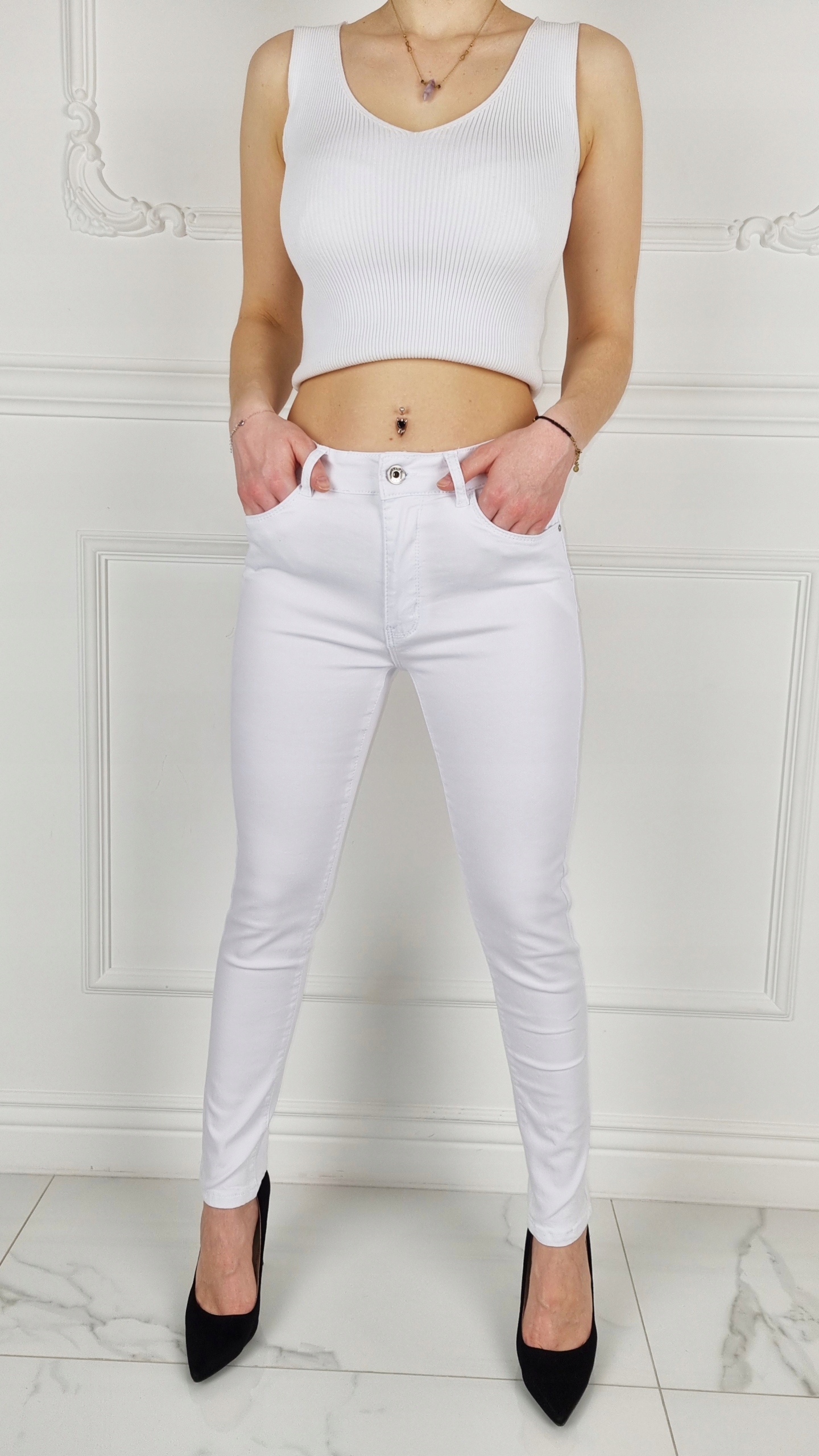 #SPODNIE DAMSKIE MODELUJĄCE DOPASOWANE Push - UP# Fason rurki