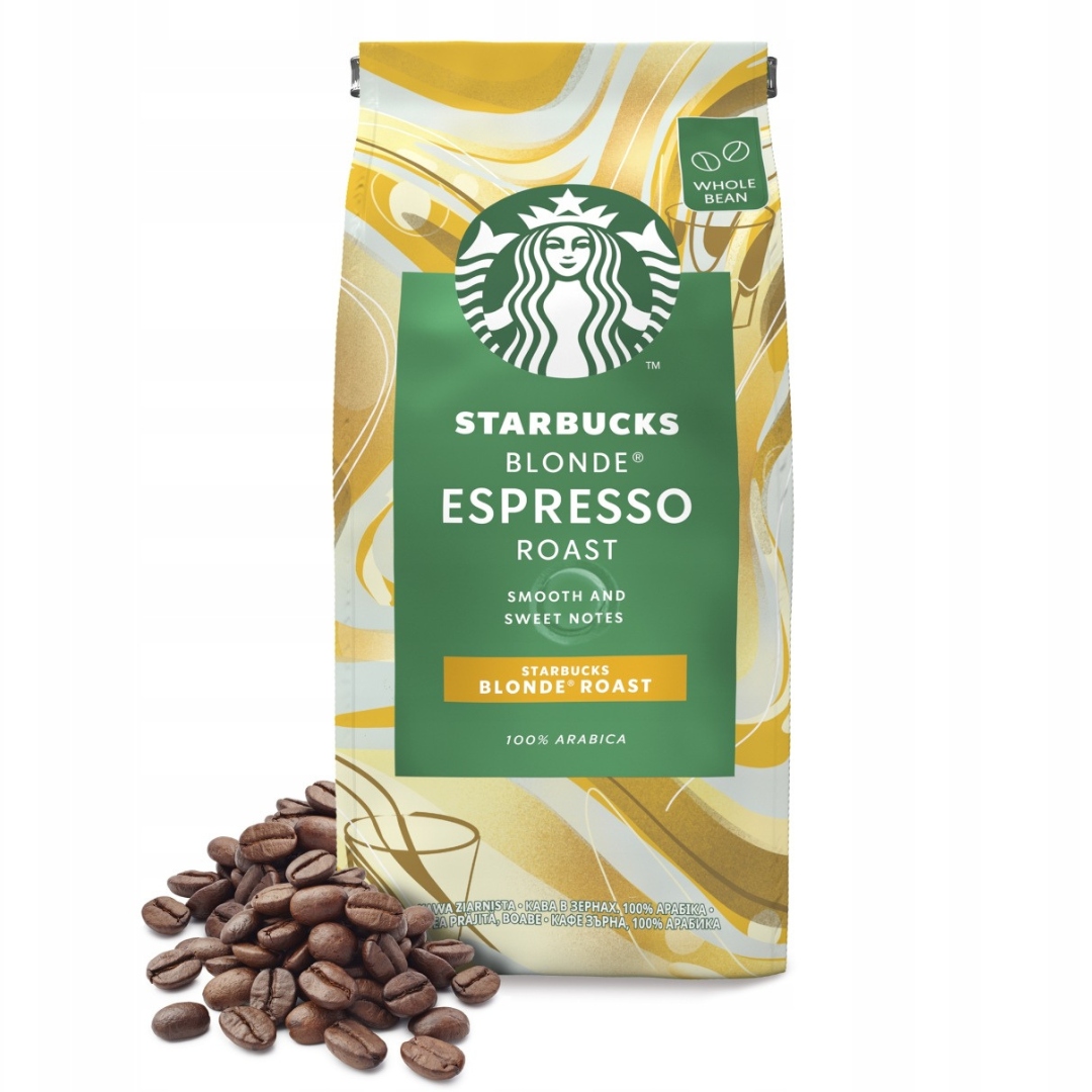 Starbucks Blonde Espresso Roast Káva Zrnková 450 g 100% Arabica