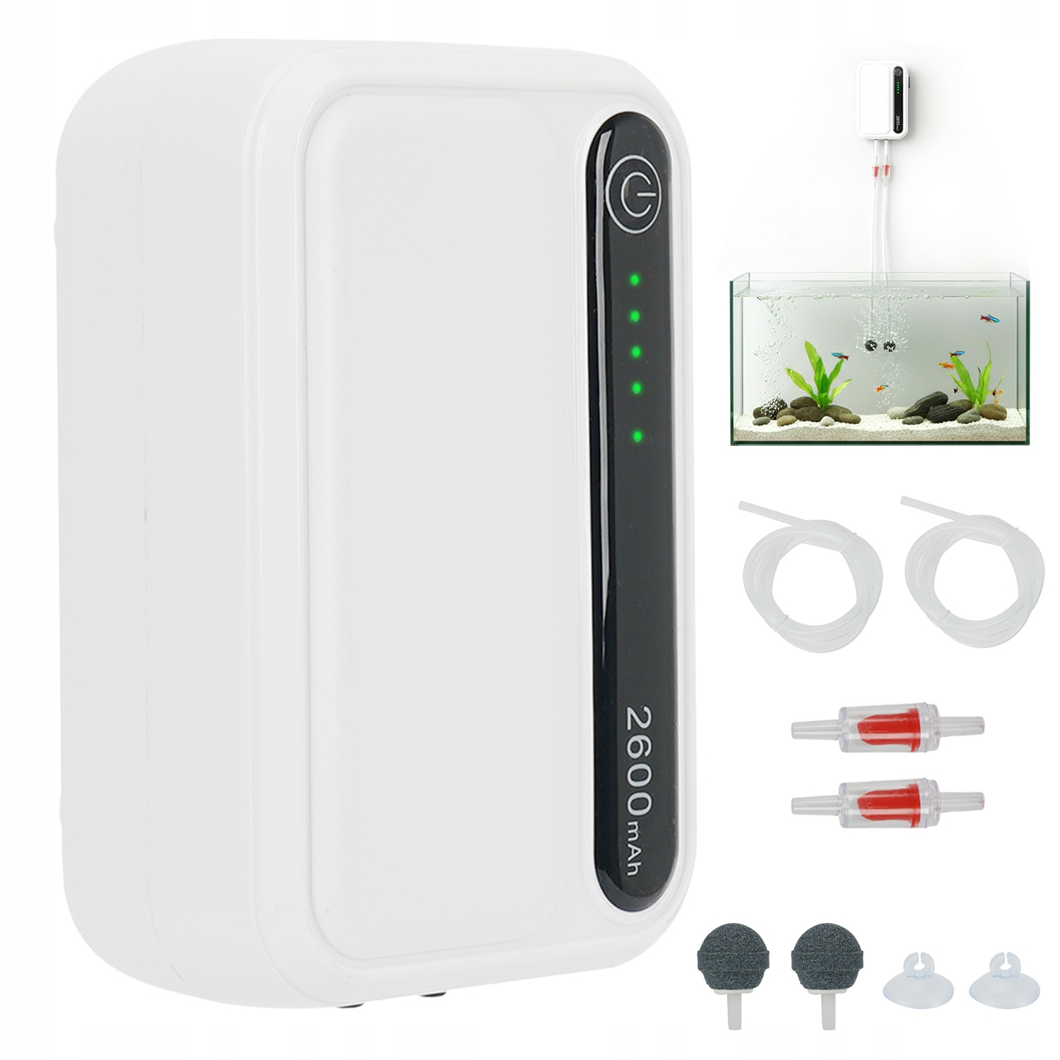 Levně Vzduchová Pumpa Do Akvária Nastavitelná, Výkonná, Dvou Režimů Provozu