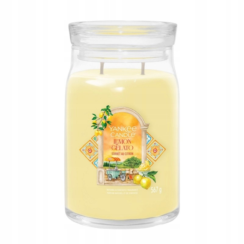 Lemon Gelato – Yankee Candle Signature – velká svíčka se dvěma knoty