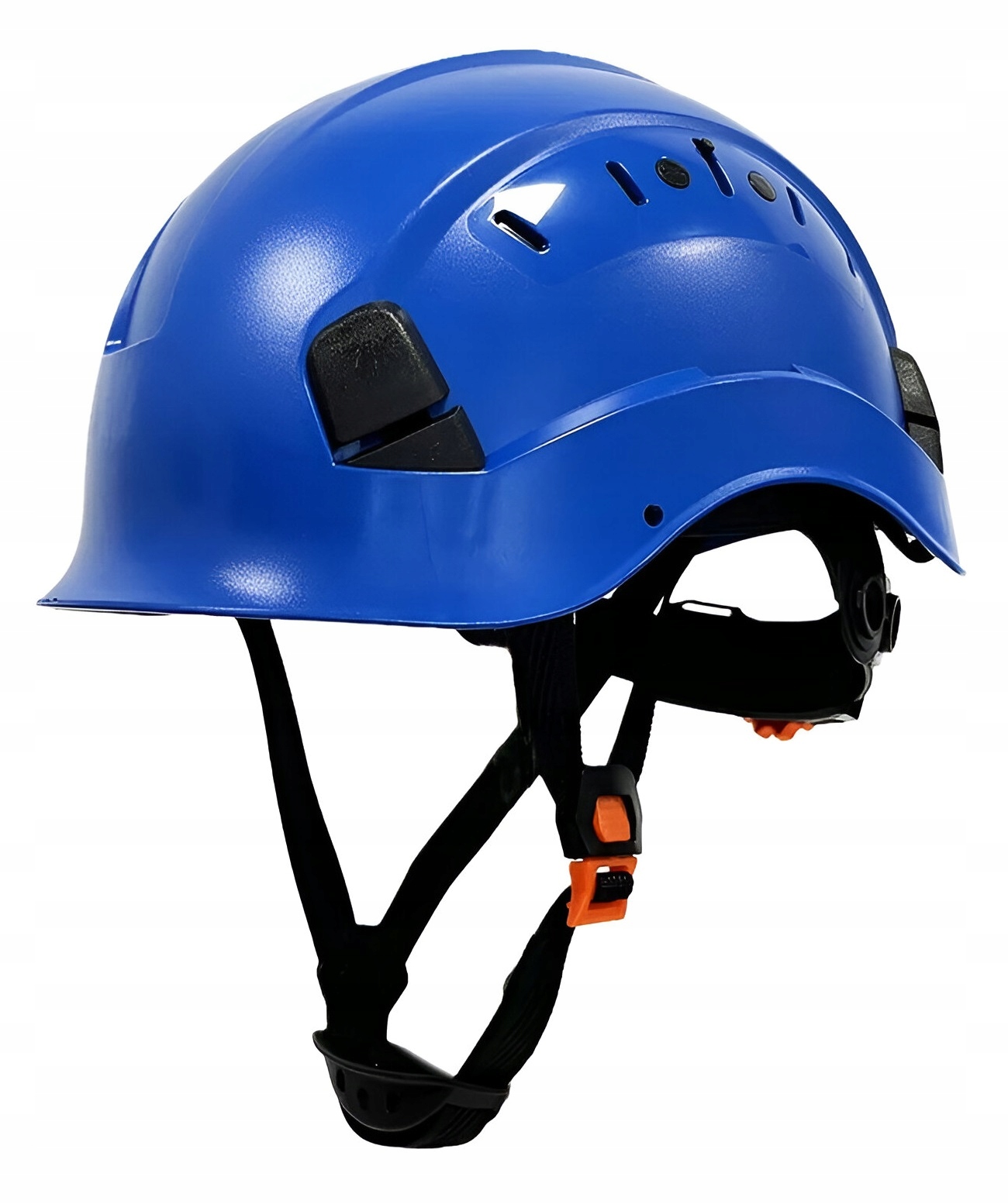 Kask Roboczy Hełm Przemysłowy Bhp z Pasek Podbródkowy 4 Punktowy Niebieski
