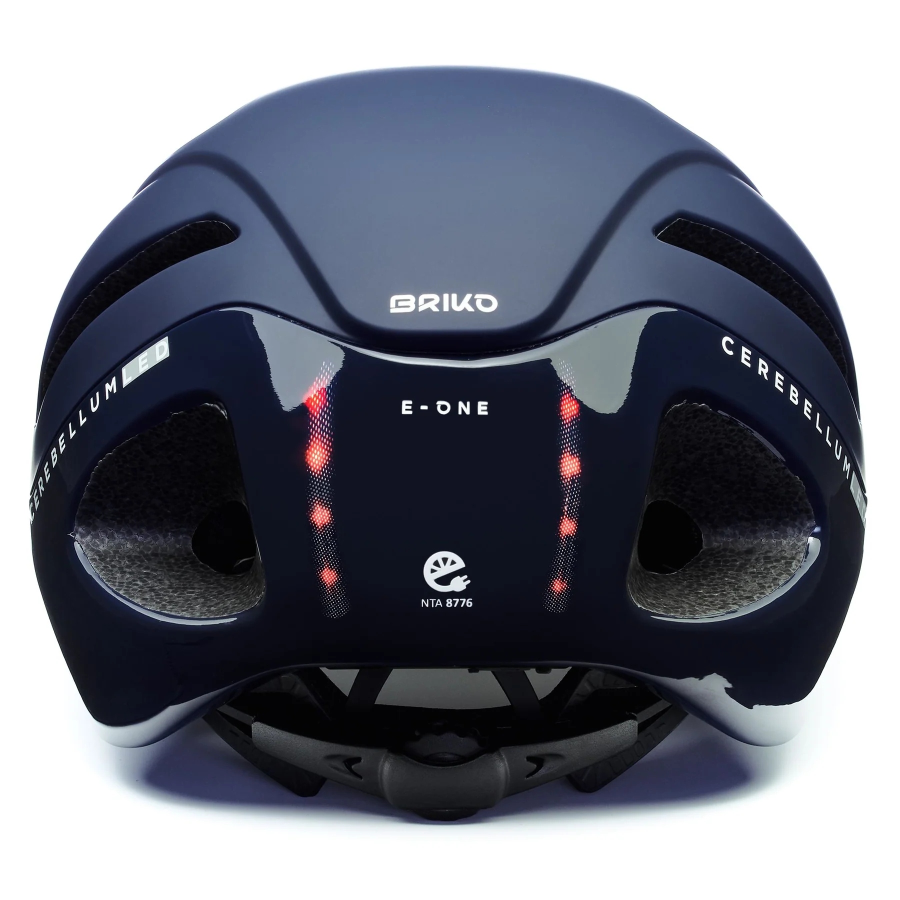 Kask rowerowy BRIKO E-ONE LED przód/tył Rozmiar L 59-63 cm Model E-ONE LED