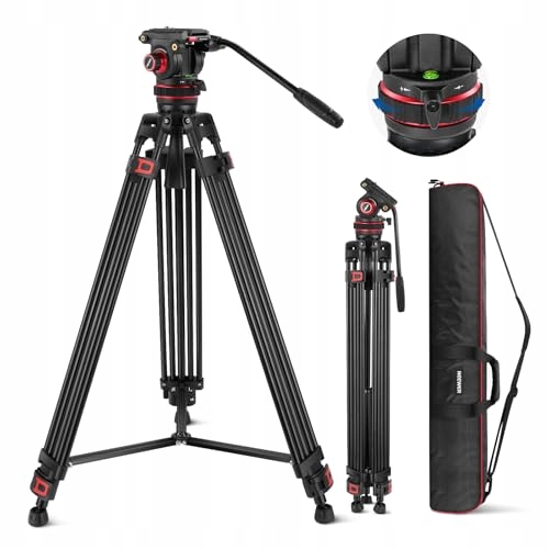 Neewer TP75 Statyw Wideo Tripod 189cm Z Głowicą Fluidową