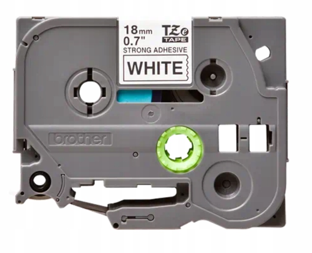 Brother TZe-S241, bílá černá (18mm, extr.adhezivní)